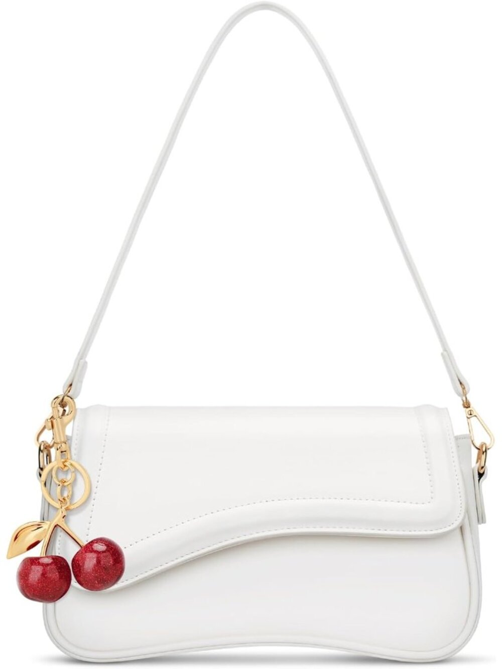 👜Womens Off White Small Hobo Shoulder Bag Retro Underarm Crossbody Clutch Purse